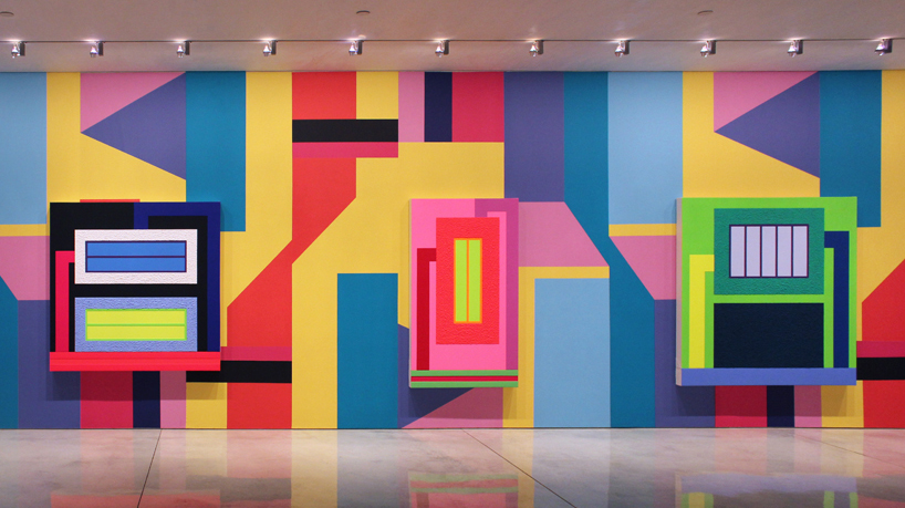 Alessandro Mendini + Peter Halley collaborate at mary boone gallery, nyc